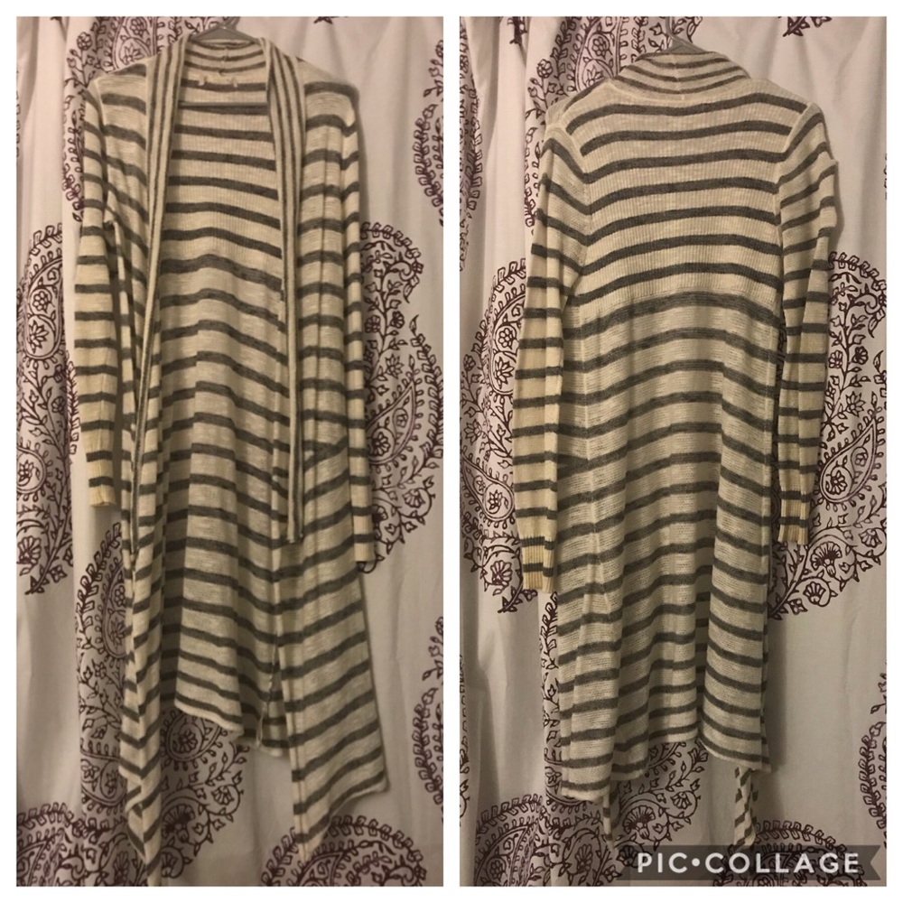 Arizona Long Striped Cardigan